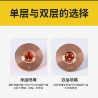 激光切割機噴嘴選擇（單層噴嘴/雙層噴嘴）
