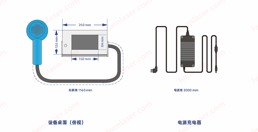 Q8手持便攜激光打標機機型尺寸--lwmlaser